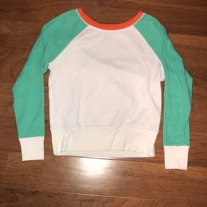 Aerie baseball long sleeve sweatshirt